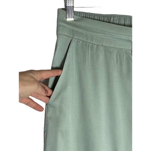 NWT Travis Matthew Capri Tie Front Jade Color Pant-sz Large - Picture 8 of 11
